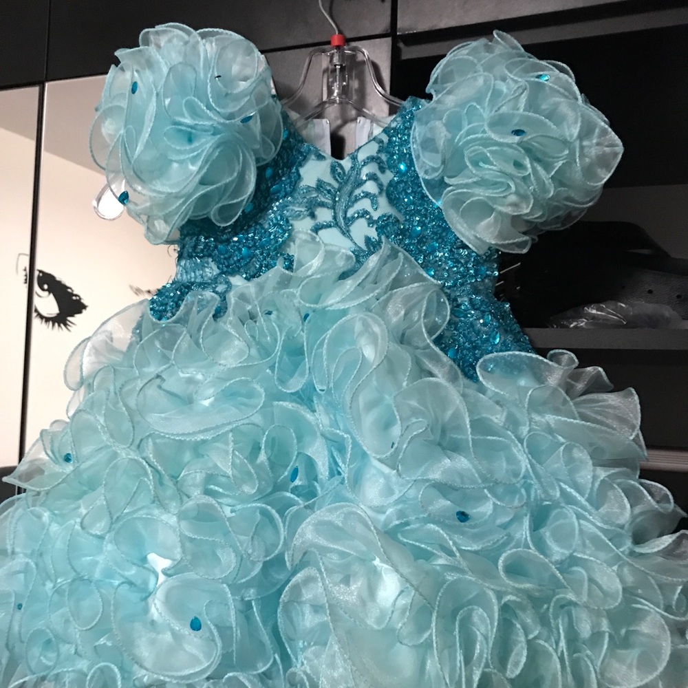 A babys custom made dress from scratch